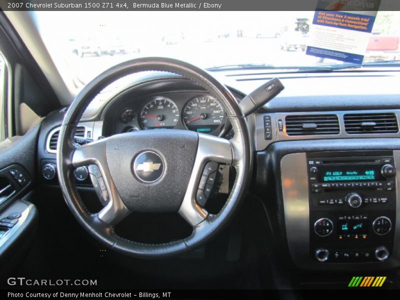 Bermuda Blue Metallic / Ebony 2007 Chevrolet Suburban 1500 Z71 4x4