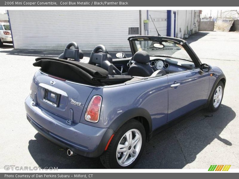 Cool Blue Metallic / Black/Panther Black 2006 Mini Cooper Convertible