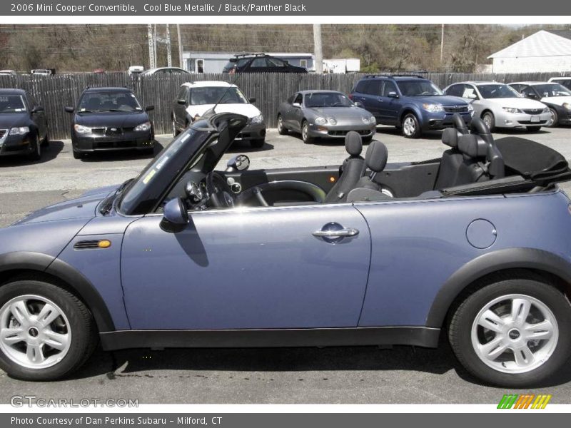 Cool Blue Metallic / Black/Panther Black 2006 Mini Cooper Convertible