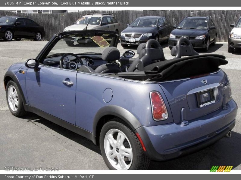 Cool Blue Metallic / Black/Panther Black 2006 Mini Cooper Convertible