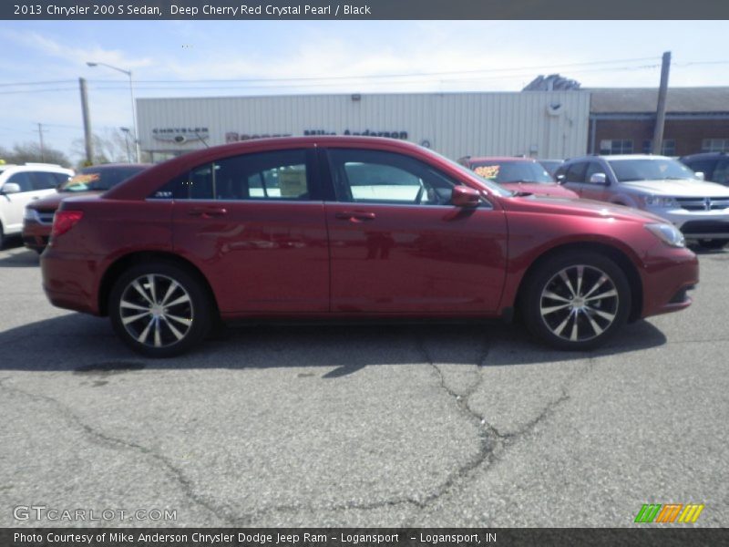 Deep Cherry Red Crystal Pearl / Black 2013 Chrysler 200 S Sedan