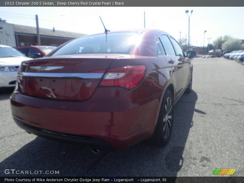 Deep Cherry Red Crystal Pearl / Black 2013 Chrysler 200 S Sedan
