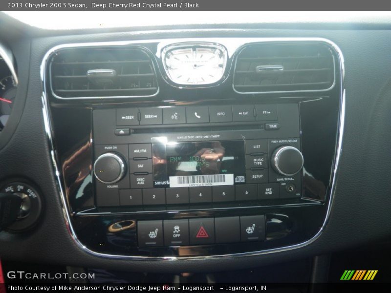 Deep Cherry Red Crystal Pearl / Black 2013 Chrysler 200 S Sedan