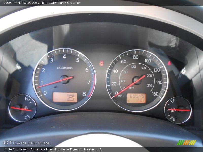 Black Obsidian / Graphite 2005 Infiniti FX 35 AWD