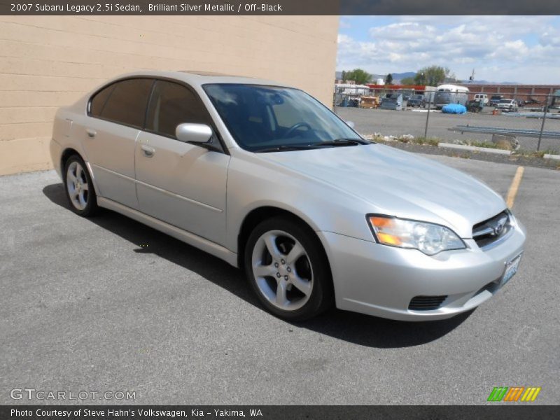 Brilliant Silver Metallic / Off-Black 2007 Subaru Legacy 2.5i Sedan