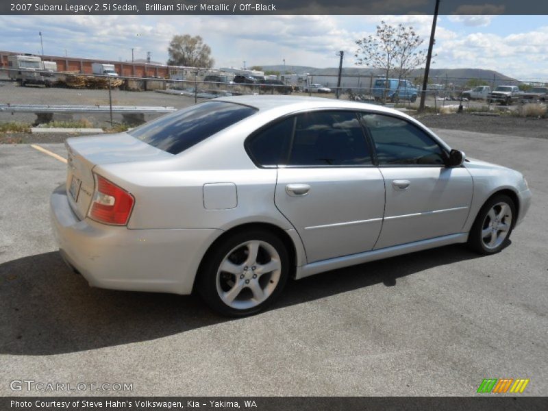 Brilliant Silver Metallic / Off-Black 2007 Subaru Legacy 2.5i Sedan