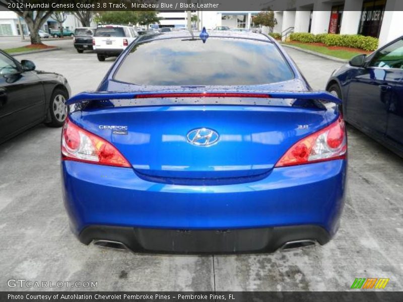Mirabeau Blue / Black Leather 2012 Hyundai Genesis Coupe 3.8 Track