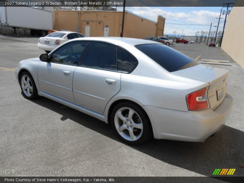 Brilliant Silver Metallic / Off-Black 2007 Subaru Legacy 2.5i Sedan