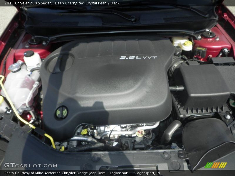 Deep Cherry Red Crystal Pearl / Black 2013 Chrysler 200 S Sedan