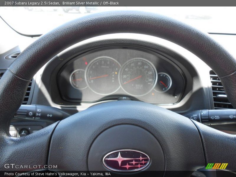 Brilliant Silver Metallic / Off-Black 2007 Subaru Legacy 2.5i Sedan