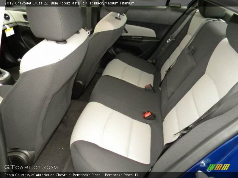 Blue Topaz Metallic / Jet Black/Medium Titanium 2012 Chevrolet Cruze LS