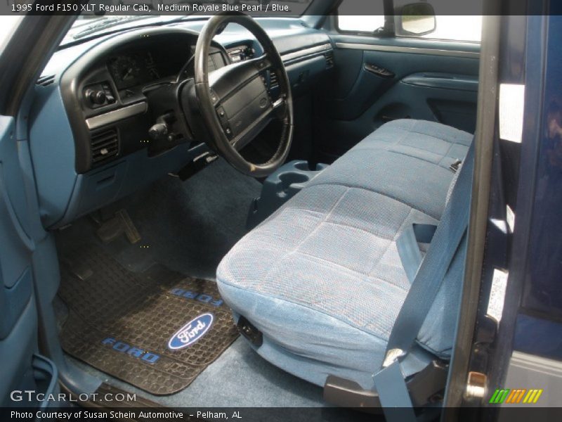 Blue Interior - 1995 F150 XLT Regular Cab 