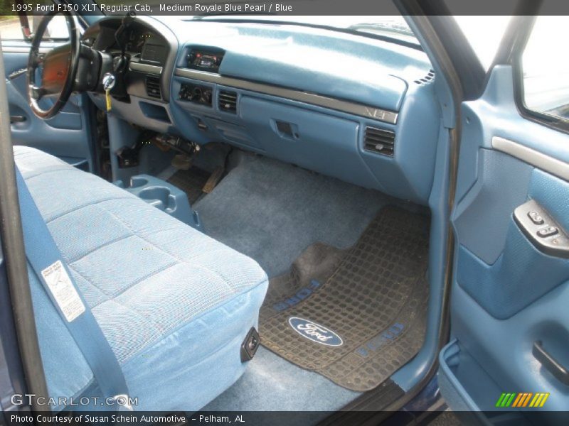  1995 F150 XLT Regular Cab Blue Interior