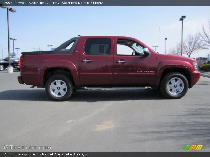 Sport Red Metallic / Ebony 2007 Chevrolet Avalanche Z71 4WD