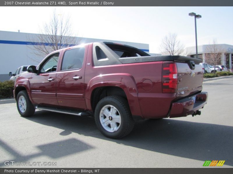 Sport Red Metallic / Ebony 2007 Chevrolet Avalanche Z71 4WD