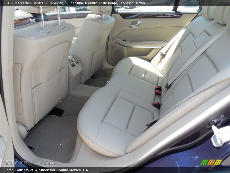 Lunar Blue Metallic / Silk Beige/Espresso Brown 2014 Mercedes-Benz E 350 Sedan