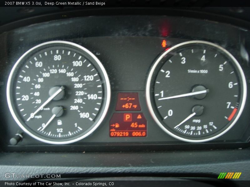 Deep Green Metallic / Sand Beige 2007 BMW X5 3.0si