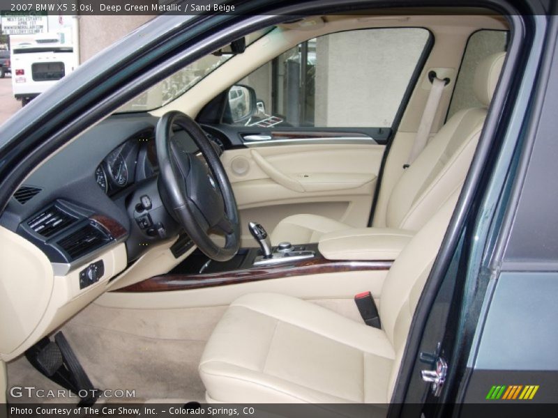 Deep Green Metallic / Sand Beige 2007 BMW X5 3.0si
