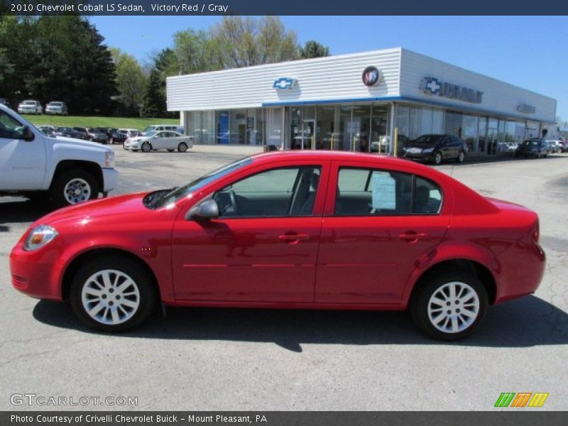 Victory Red / Gray 2010 Chevrolet Cobalt LS Sedan