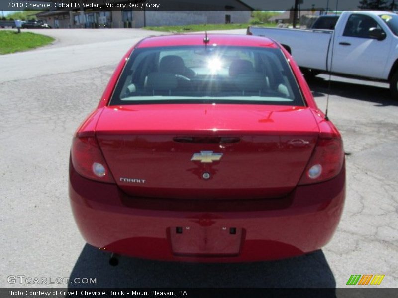 Victory Red / Gray 2010 Chevrolet Cobalt LS Sedan