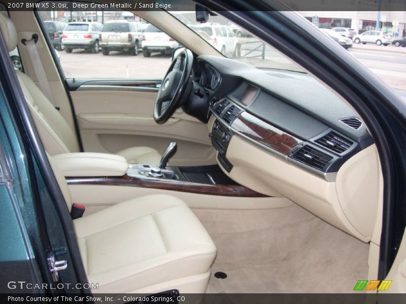 Deep Green Metallic / Sand Beige 2007 BMW X5 3.0si