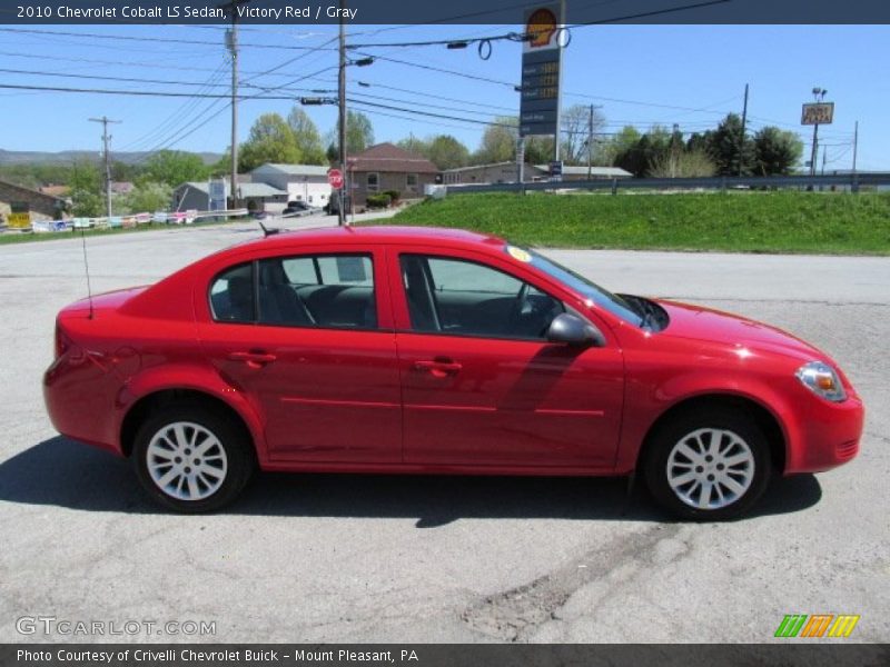 Victory Red / Gray 2010 Chevrolet Cobalt LS Sedan