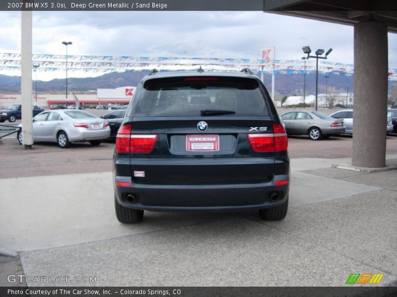 Deep Green Metallic / Sand Beige 2007 BMW X5 3.0si