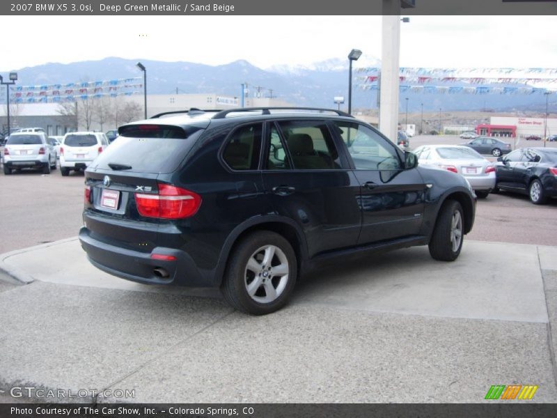 Deep Green Metallic / Sand Beige 2007 BMW X5 3.0si