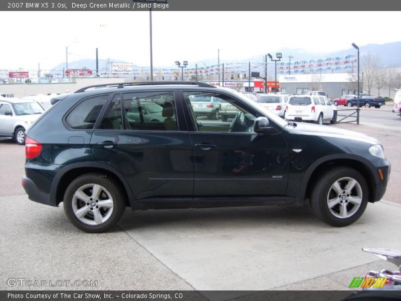 Deep Green Metallic / Sand Beige 2007 BMW X5 3.0si