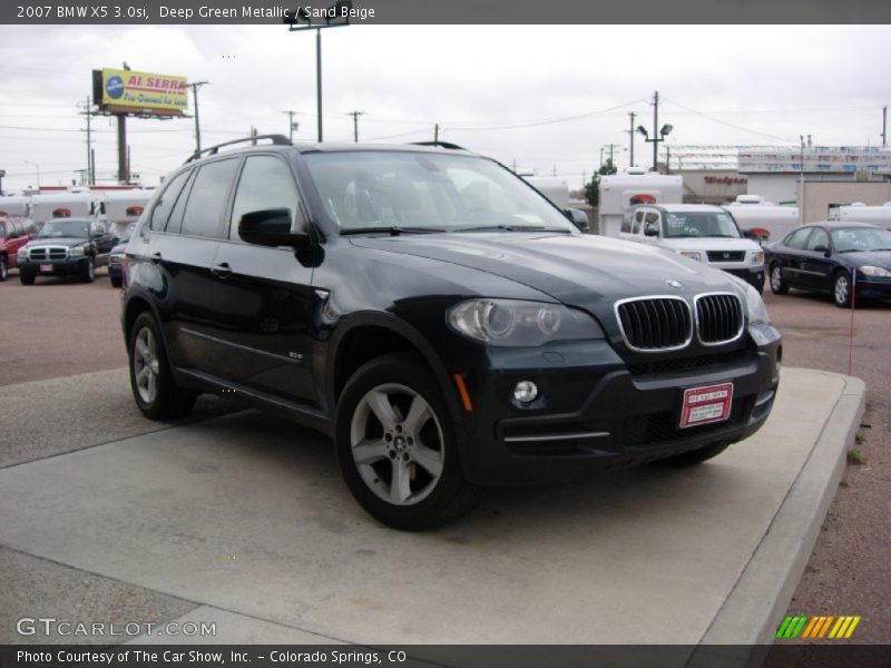 Deep Green Metallic / Sand Beige 2007 BMW X5 3.0si