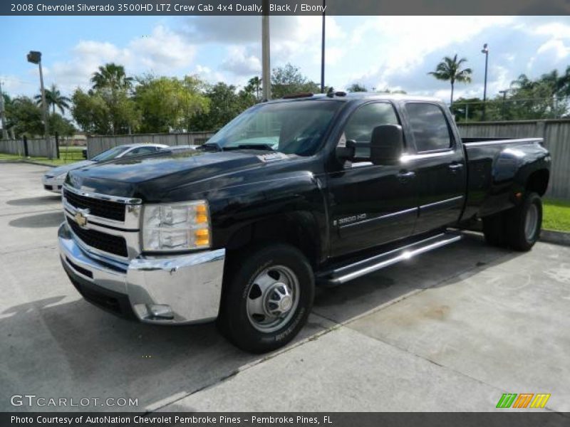 Front 3/4 View of 2008 Silverado 3500HD LTZ Crew Cab 4x4 Dually