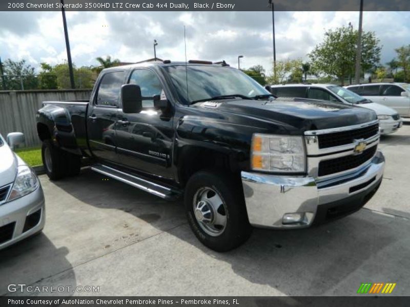 Front 3/4 View of 2008 Silverado 3500HD LTZ Crew Cab 4x4 Dually