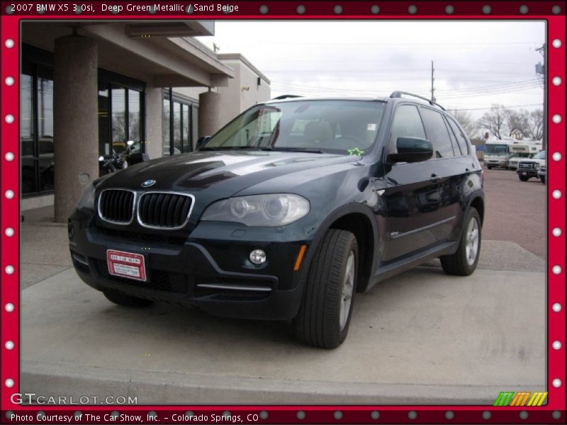 Deep Green Metallic / Sand Beige 2007 BMW X5 3.0si