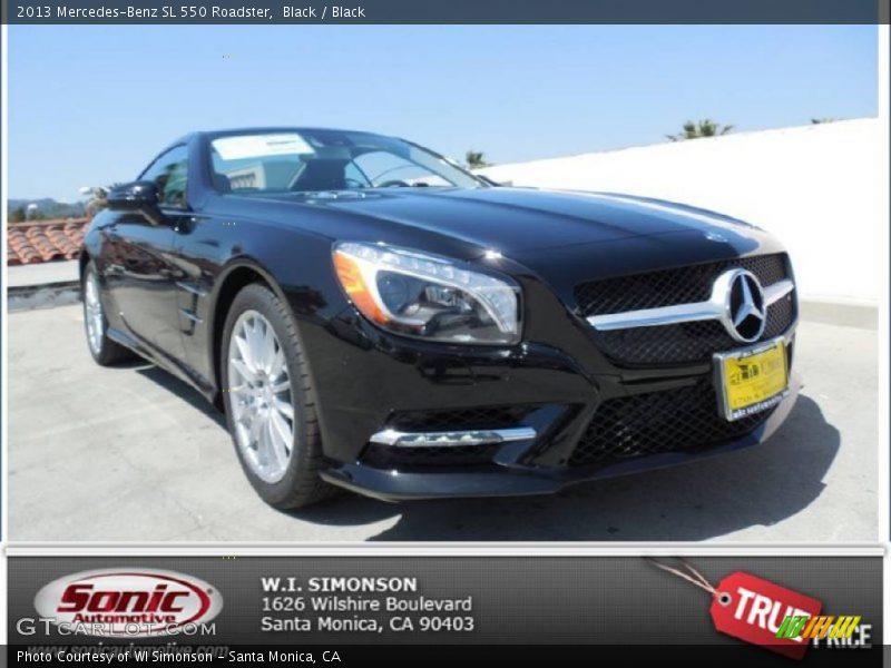 Black / Black 2013 Mercedes-Benz SL 550 Roadster