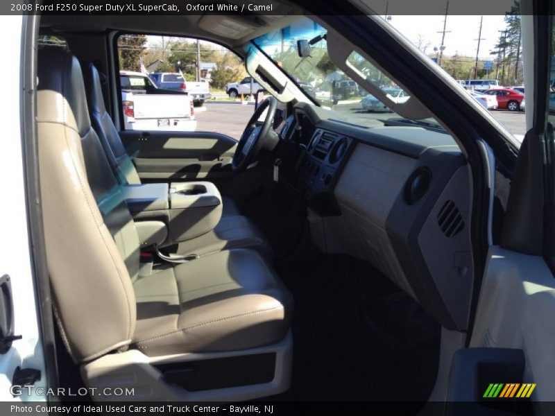 Oxford White / Camel 2008 Ford F250 Super Duty XL SuperCab