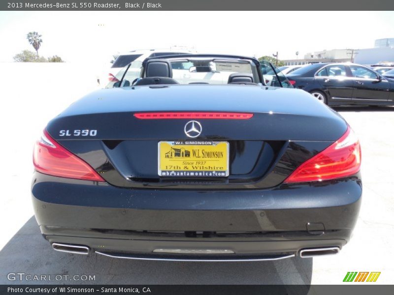 Black / Black 2013 Mercedes-Benz SL 550 Roadster