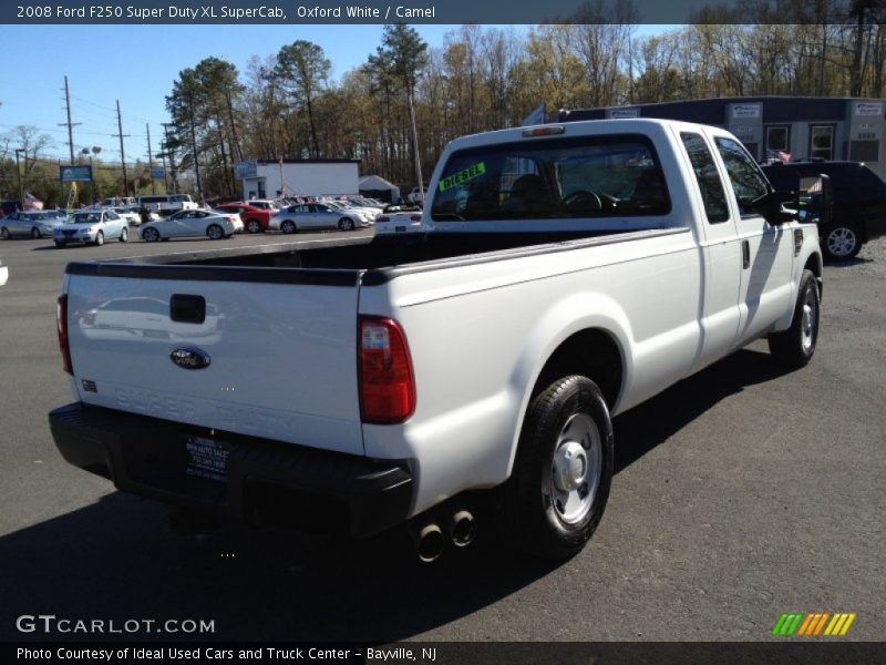 Oxford White / Camel 2008 Ford F250 Super Duty XL SuperCab