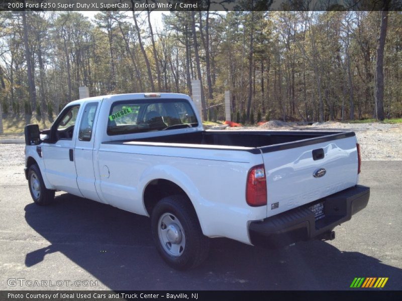 Oxford White / Camel 2008 Ford F250 Super Duty XL SuperCab