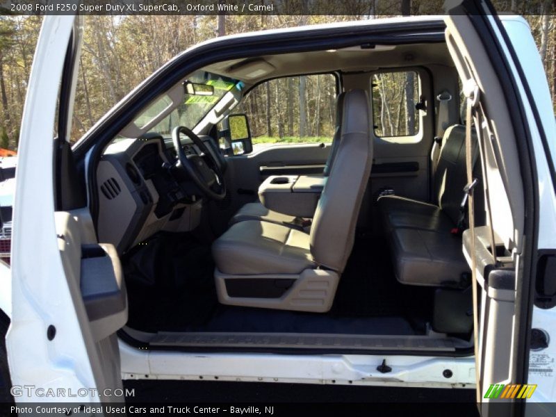 Oxford White / Camel 2008 Ford F250 Super Duty XL SuperCab