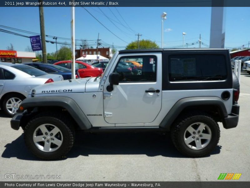 Bright Silver Metallic / Black 2011 Jeep Wrangler Rubicon 4x4