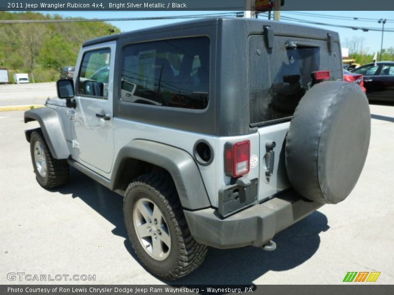 Bright Silver Metallic / Black 2011 Jeep Wrangler Rubicon 4x4