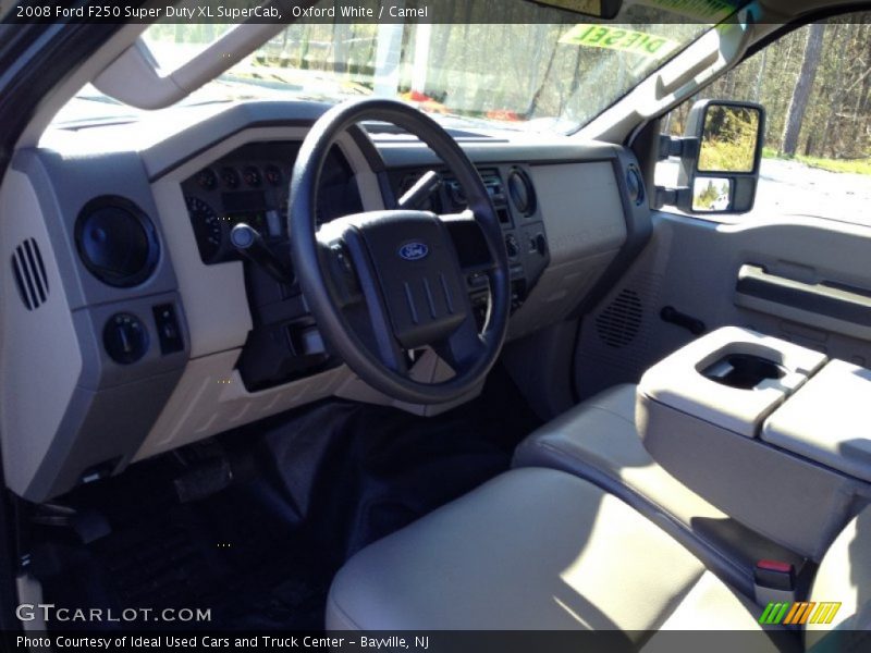Oxford White / Camel 2008 Ford F250 Super Duty XL SuperCab