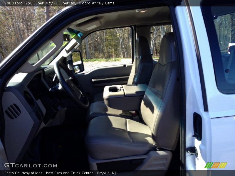 Oxford White / Camel 2008 Ford F250 Super Duty XL SuperCab