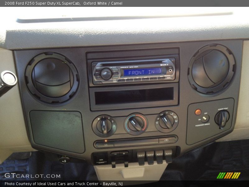 Oxford White / Camel 2008 Ford F250 Super Duty XL SuperCab