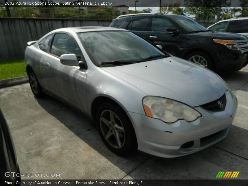 Satin Silver Metallic / Ebony 2003 Acura RSX Sports Coupe