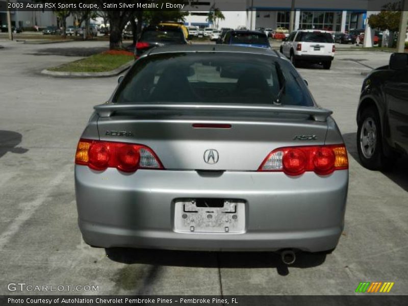 Satin Silver Metallic / Ebony 2003 Acura RSX Sports Coupe