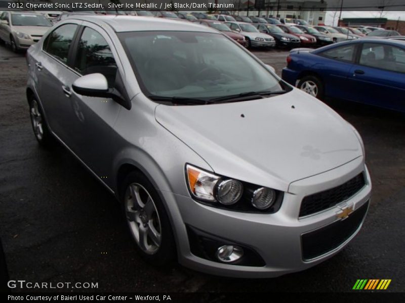Silver Ice Metallic / Jet Black/Dark Titanium 2012 Chevrolet Sonic LTZ Sedan