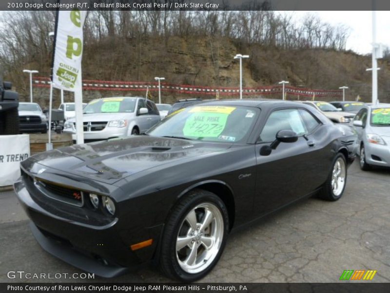 Brilliant Black Crystal Pearl / Dark Slate Gray 2010 Dodge Challenger R/T