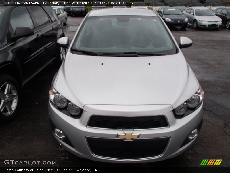 Silver Ice Metallic / Jet Black/Dark Titanium 2012 Chevrolet Sonic LTZ Sedan