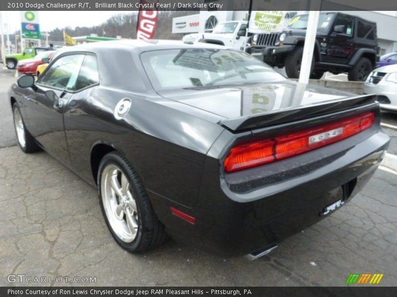 Brilliant Black Crystal Pearl / Dark Slate Gray 2010 Dodge Challenger R/T